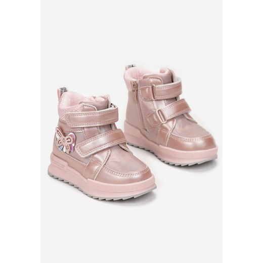 Buty zimowe dziecięce Born2be na zimę różowe