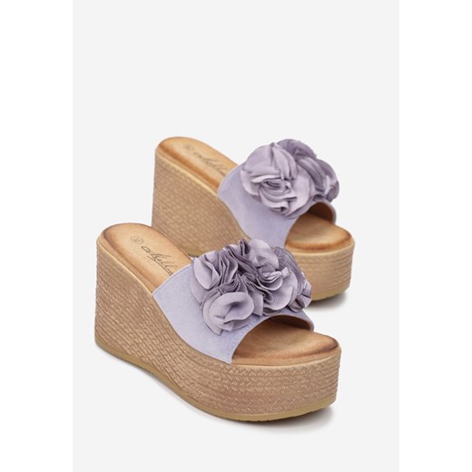 Klapki damskie Born2be letnie casual na platformie 