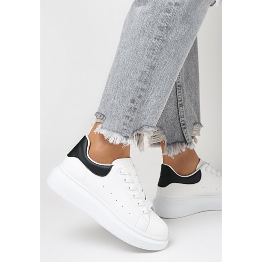 Buty sportowe damskie Born2be sneakersy płaskie casualowe sznurowane