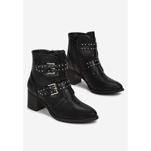 Born2be botki eleganckie z zamkiem na obcasie