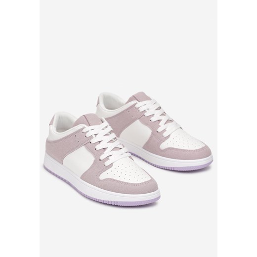 Buty sportowe damskie wielokolorowe Born2be sneakersy na płaskiej podeszwie