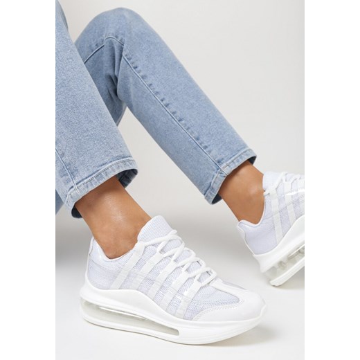 Białe Sneakersy Pardia 40 wyprzedaż born2be.pl
