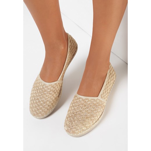Beżowe Espadryle Adralodia ze sklepu born2be.pl w kategorii Espadryle damskie - zdjęcie 156802011