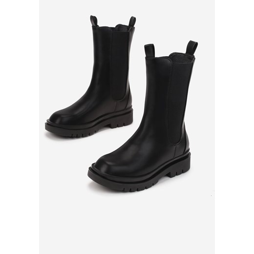 Czarne Botki Lineanor 38 born2be.pl okazja