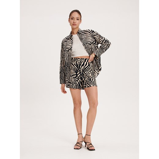 Reserved - Szorty z lnem - Wielobarwny Reserved XS Reserved