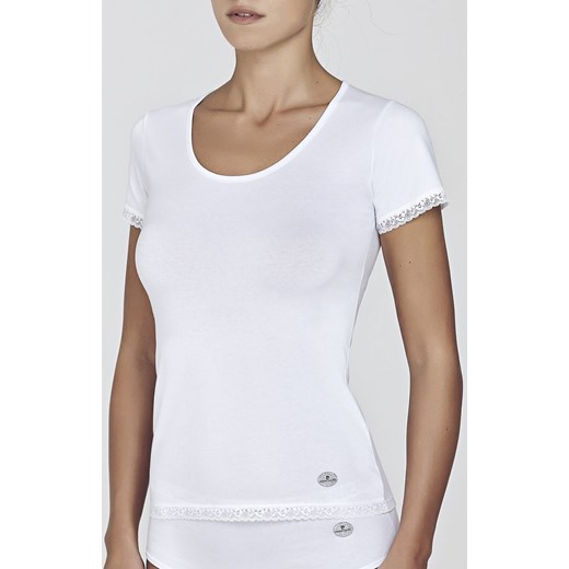 Pierre Cardin koszulka damska z krótkim rękawem t-shirt PC AZALEA, Kolor biały, Rozmiar S, Pierre Cardin ze sklepu Primodo w kategorii Podkoszulki i halki - zdjęcie 156842413