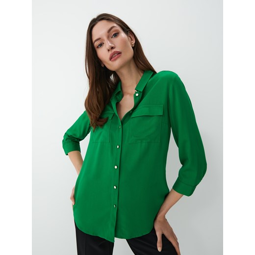 Mohito - Zielona koszula z rękawami 3/4 - Zielony Mohito 38 Mohito