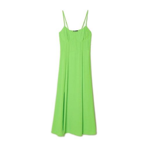Sukienka Cropp midi casual na ramiączkach w serek