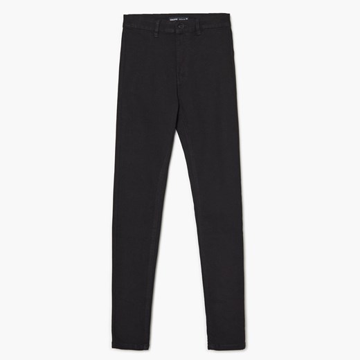 Cropp - Czarne jeansy skinny - czarny ze sklepu Cropp w kategorii Jeansy damskie - zdjęcie 156855863