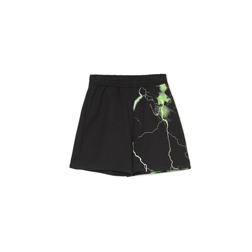 Cropp - Szorty z motywem błyskawic - Czarny Cropp L Cropp