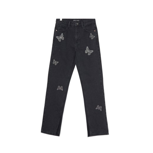 Jeansy damskie Cropp