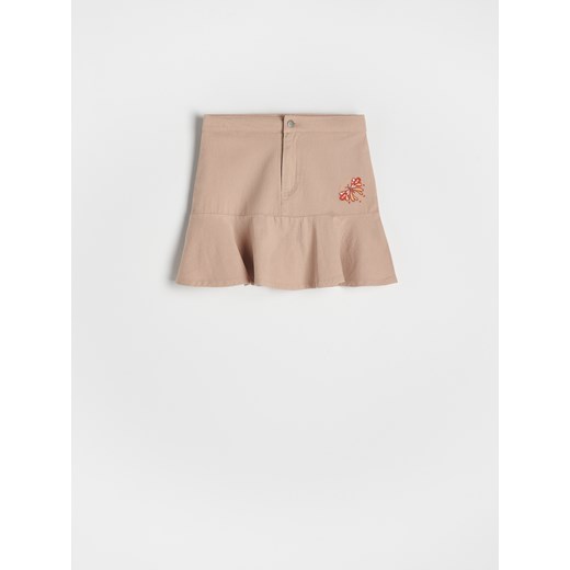 Reserved - Spódnica z falbaną - beżowy ze sklepu Reserved w kategorii Spódnice dziewczęce - zdjęcie 156872034