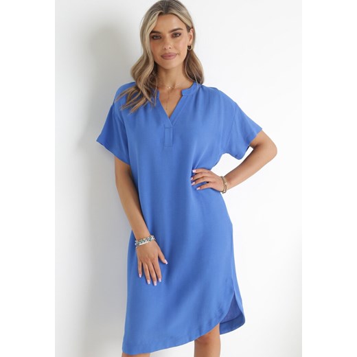 Niebieska Sukienka Marytria ze sklepu Born2be Odzież w kategorii Sukienki - zdjęcie 156880602