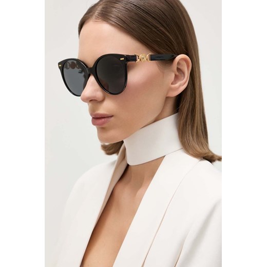 Versace okulary przeciwsłoneczne damskie kolor czarny Versace 55 ANSWEAR.com