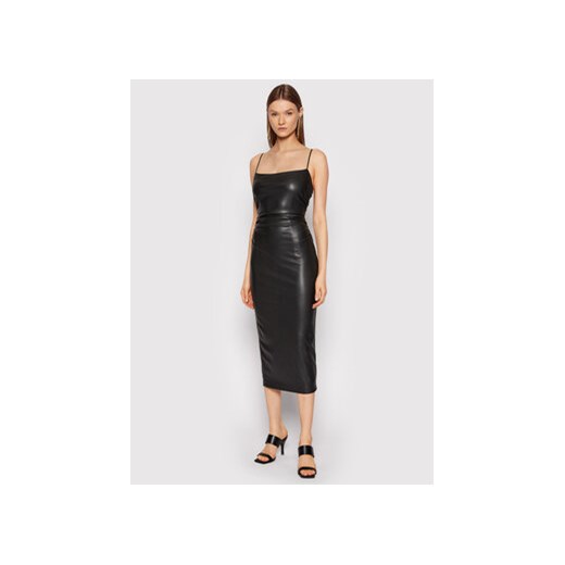 Marciano Guess Sukienka z imitacji skóry 2RGK11 9645Z Czarny Slim Fit Marciano Guess 44 okazja MODIVO