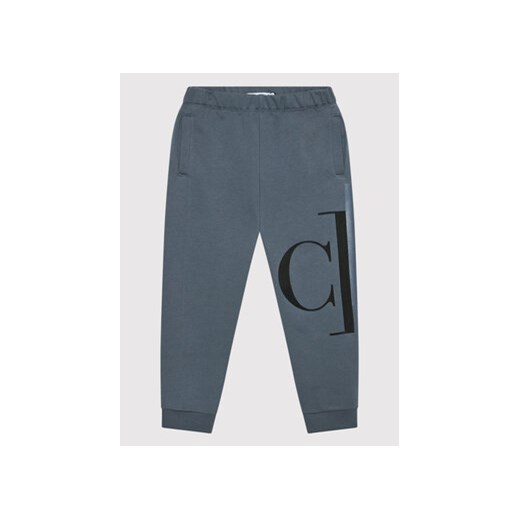 Calvin Klein Jeans Spodnie dresowe Mixed Monogram IB0IB01139 Szary Regular Fit 16 MODIVO okazja