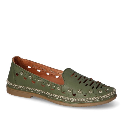 Półbuty Bombonella 805.12041/193 Zielone lico ze sklepu Arturo-obuwie w kategorii Półbuty damskie - zdjęcie 156889220