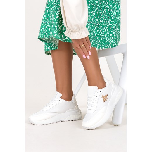 Buty sportowe damskie Casu sneakersy wiązane 
