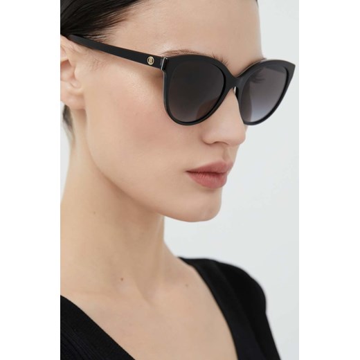 Burberry okulary przeciwsłoneczne damskie kolor czarny Burberry 55 ANSWEAR.com promocja