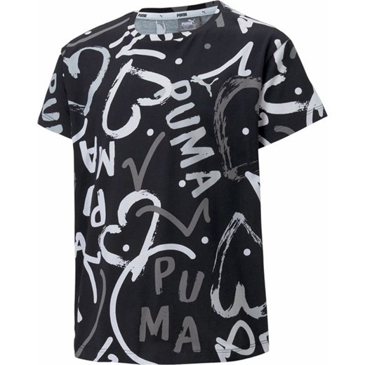 Koszulka dziewczęca Alpha AOP Tee Puma ze sklepu SPORT-SHOP.pl w kategorii Bluzki dziewczęce - zdjęcie 156915054