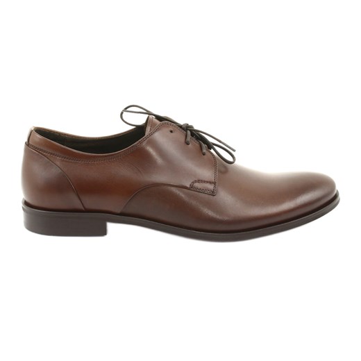 Półbuty pantofle skórzane Pilpol 1609 brąz brązowe ze sklepu ButyModne.pl w kategorii Buty eleganckie męskie - zdjęcie 156927101