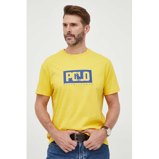 Polo Ralph Lauren t-shirt męski młodzieżowy w nadruki z krótkimi rękawami 