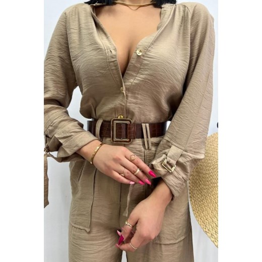 Kombinezon KARESLA BEIGE L okazyjna cena Ivet Shop