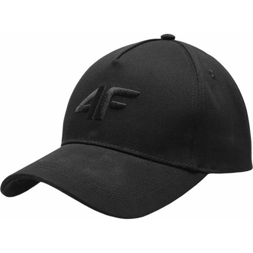 Czarna czapka z daszkiem męska 4F 