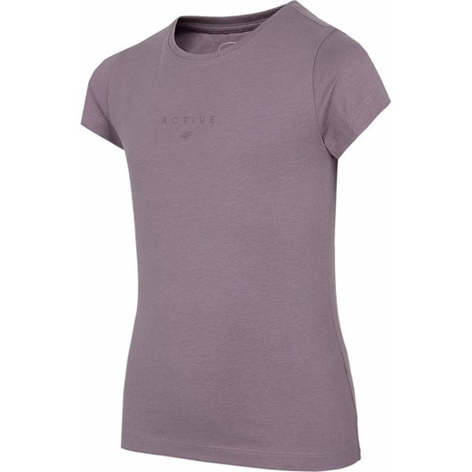 Koszulka dziewczęca HJZ22 JTSD002 4F ze sklepu SPORT-SHOP.pl w kategorii Bluzki dziewczęce - zdjęcie 156957550