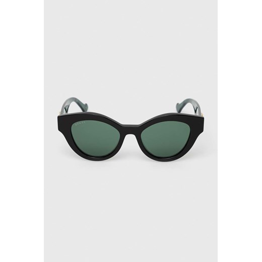 Gucci okulary przeciwsłoneczne damskie kolor zielony Gucci 51 ANSWEAR.com