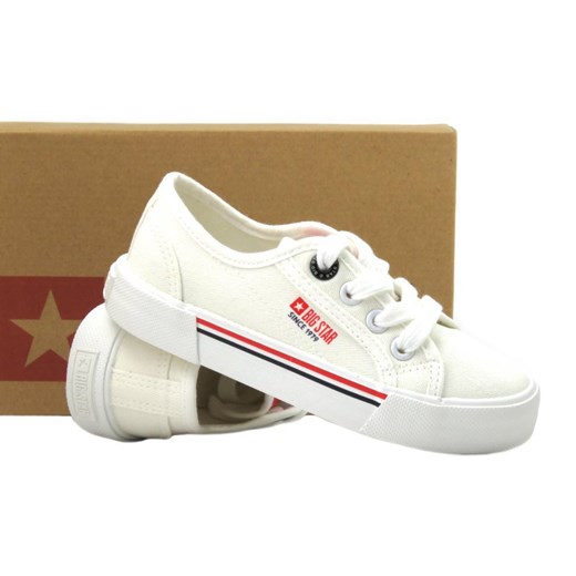 Trampki, buty sportowe dziecięce BIG STAR JJ374170, białe 29 ulubioneobuwie