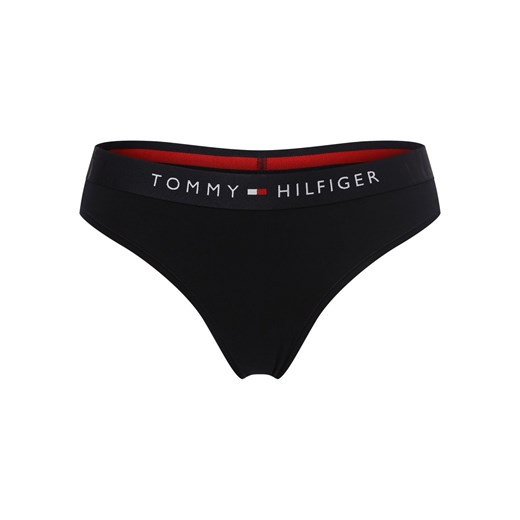 Tommy Hilfiger Stringi Kobiety Bawełna granatowy jednolity ze sklepu vangraaf w kategorii Majtki damskie - zdjęcie 157035540