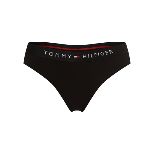 Tommy Hilfiger Stringi Kobiety Bawełna czarny jednolity ze sklepu vangraaf w kategorii Majtki damskie - zdjęcie 157035541