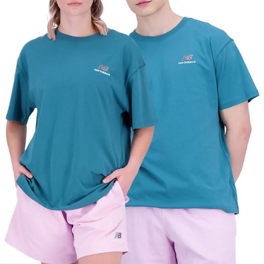 Koszulka New Balance UT21503VDA - niebieska ze sklepu streetstyle24.pl w kategorii T-shirty męskie - zdjęcie 157037030
