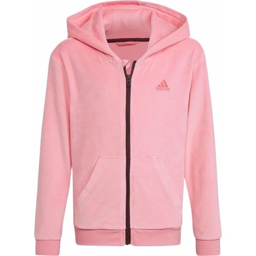 Bluza dziewczęca różowa Adidas na wiosnę 
