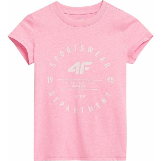Koszulka dziewczęca 4FJSS23TTSHF280 4F ze sklepu SPORT-SHOP.pl w kategorii Bluzki dziewczęce - zdjęcie 157046594