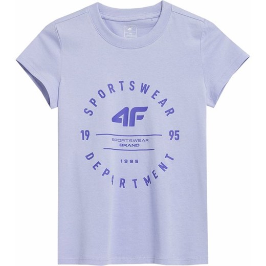 Koszulka dziewczęca 4FJSS23TTSHF280 4F ze sklepu SPORT-SHOP.pl w kategorii Bluzki dziewczęce - zdjęcie 157046612
