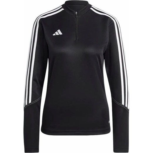 Bluza damska czarna Adidas w sportowym stylu 