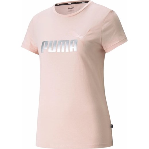 Koszulka damska Essentials+ Metallic Logo Puma ze sklepu SPORT-SHOP.pl w kategorii Bluzki damskie - zdjęcie 157047760