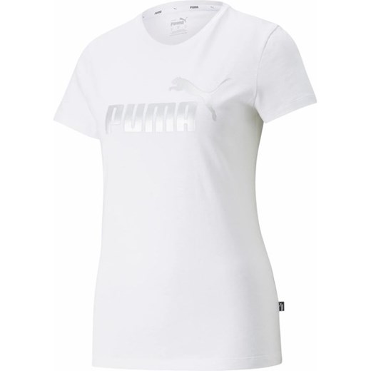 Koszulka damska ESS+ Metallic Logo Tee Puma ze sklepu SPORT-SHOP.pl w kategorii Bluzki damskie - zdjęcie 157048801