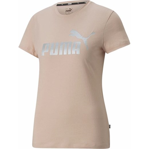 Bluzka damska różowa Puma w sportowym stylu 