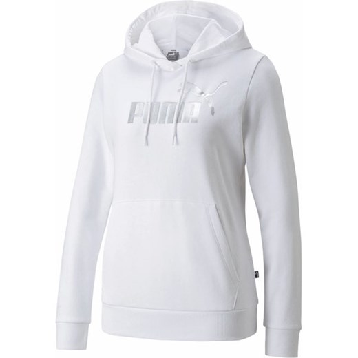 Bluza damska ESS+ Metallic Logo Hoodie TR Puma ze sklepu SPORT-SHOP.pl w kategorii Bluzy damskie - zdjęcie 157052172