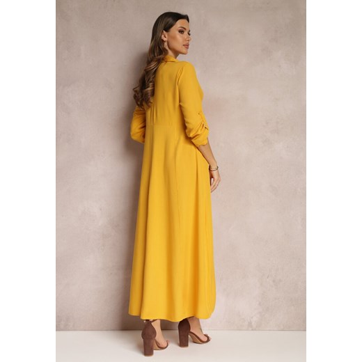 Żółta Sukienka Hillcrest Renee XL okazyjna cena Renee odzież