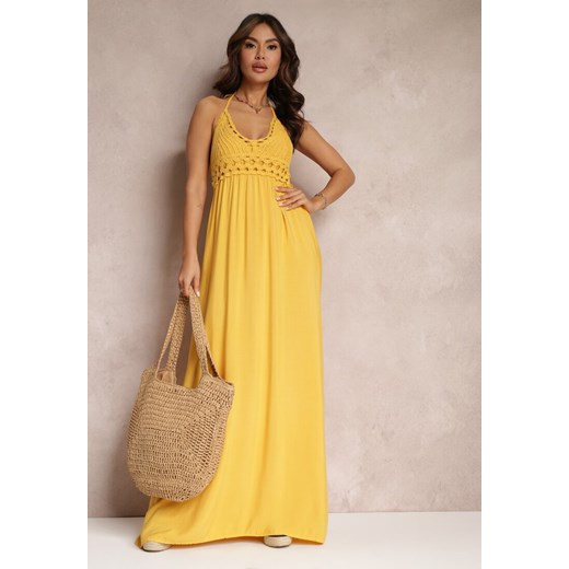 Żółta Sukienka Dancemaker ze sklepu Renee odzież w kategorii Sukienki - zdjęcie 157053272