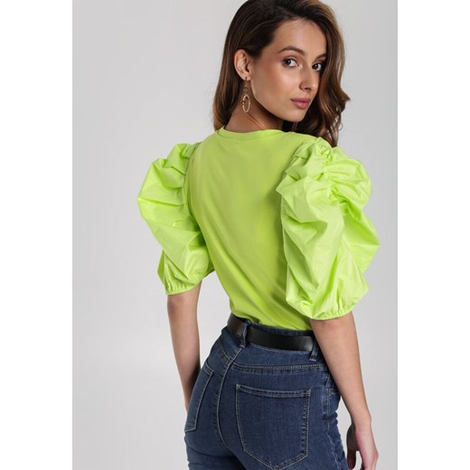 Limonkowa Bluzka Candice Renee S okazja Renee odzież