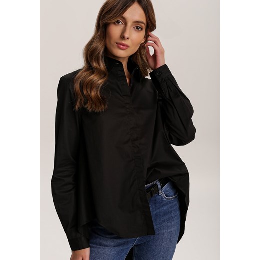 Czarna Koszula Good Vibes Only ze sklepu Renee odzież w kategorii Koszule damskie - zdjęcie 157054782