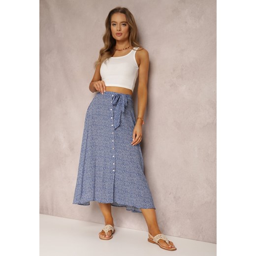 Niebieska Spódnica Salaphanise ze sklepu Renee odzież w kategorii Spódnice - zdjęcie 157055663