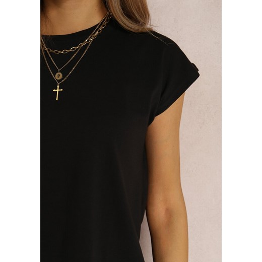 Czarny T-shirt Prixelis Renee XL Renee odzież okazja