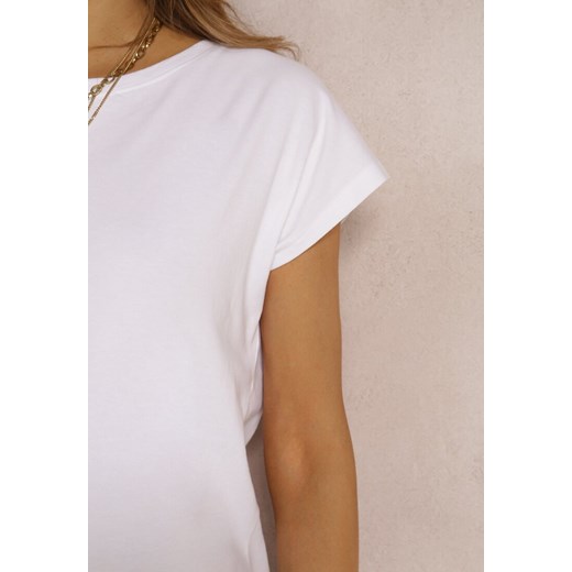 Biały T-shirt Prixelis Renee L okazyjna cena Renee odzież