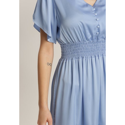 Niebieska Sukienka Anthenia Renee S okazja Renee odzież